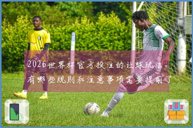 2026世界杯官方投注的让球玩法,有哪些规则和注意事项需要提前了解?